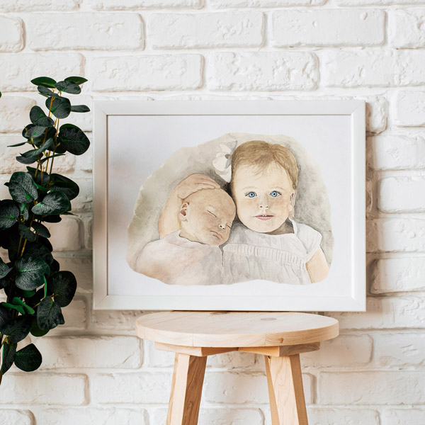 Custom Watercolor Portraits that Make Amazing Gifts